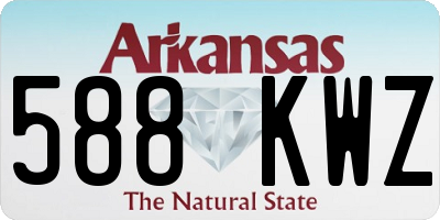 AR license plate 588KWZ