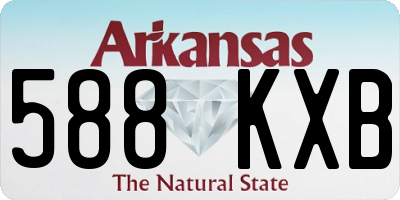 AR license plate 588KXB