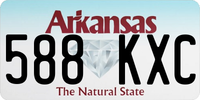 AR license plate 588KXC