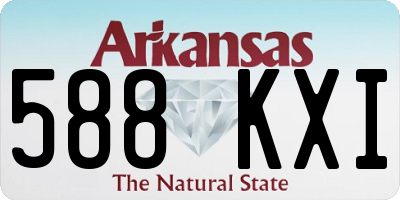 AR license plate 588KXI