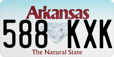 AR license plate 588KXK