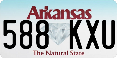 AR license plate 588KXU