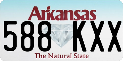 AR license plate 588KXX