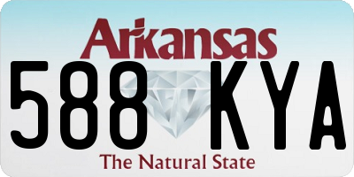 AR license plate 588KYA