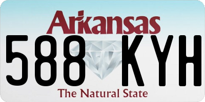 AR license plate 588KYH