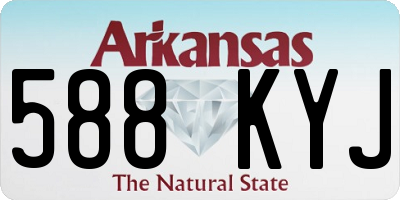 AR license plate 588KYJ