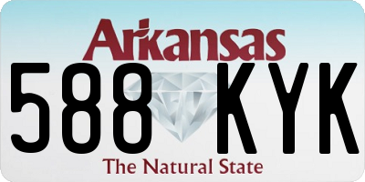 AR license plate 588KYK