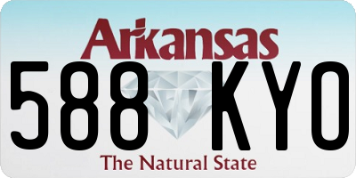 AR license plate 588KYO