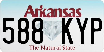 AR license plate 588KYP