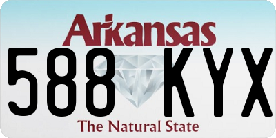AR license plate 588KYX