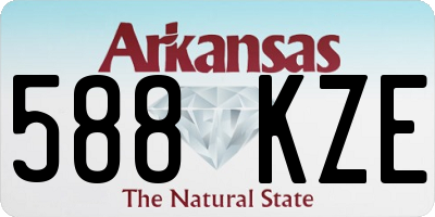 AR license plate 588KZE