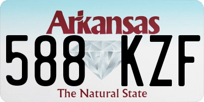AR license plate 588KZF