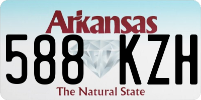 AR license plate 588KZH