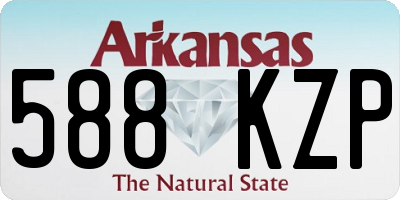 AR license plate 588KZP