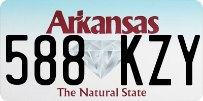 AR license plate 588KZY