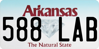AR license plate 588LAB