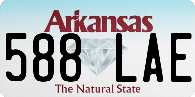 AR license plate 588LAE