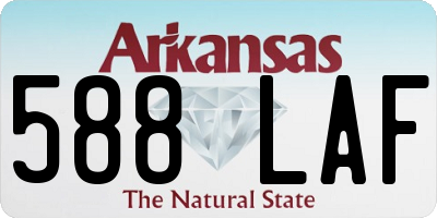 AR license plate 588LAF