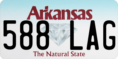 AR license plate 588LAG