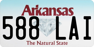 AR license plate 588LAI