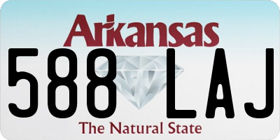 AR license plate 588LAJ