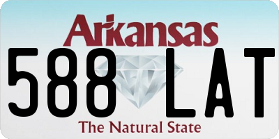 AR license plate 588LAT