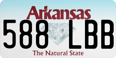 AR license plate 588LBB