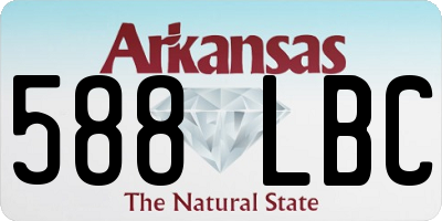 AR license plate 588LBC