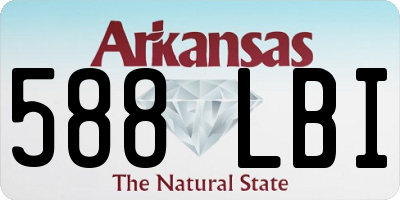 AR license plate 588LBI