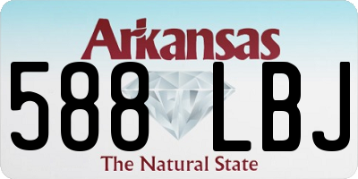 AR license plate 588LBJ