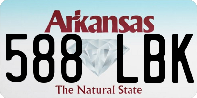 AR license plate 588LBK