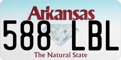 AR license plate 588LBL