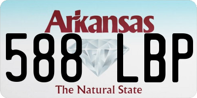 AR license plate 588LBP