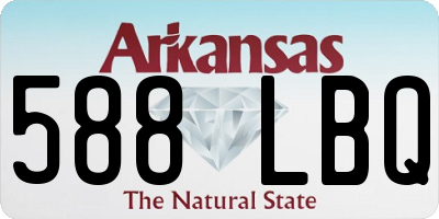 AR license plate 588LBQ