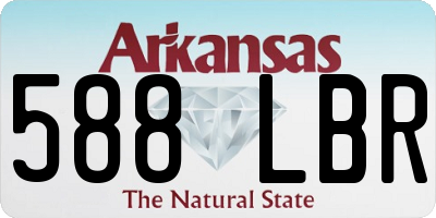 AR license plate 588LBR