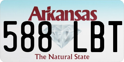 AR license plate 588LBT