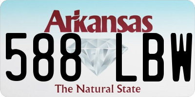 AR license plate 588LBW