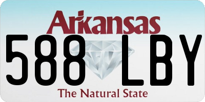 AR license plate 588LBY