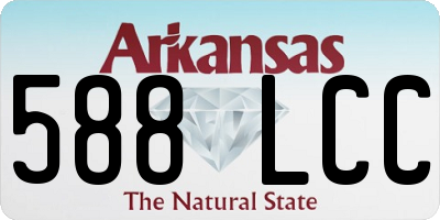 AR license plate 588LCC