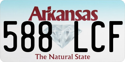 AR license plate 588LCF