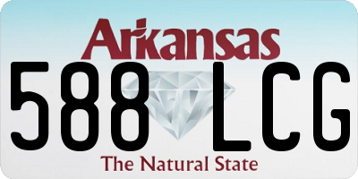 AR license plate 588LCG
