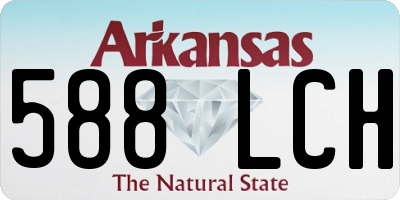 AR license plate 588LCH