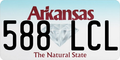 AR license plate 588LCL
