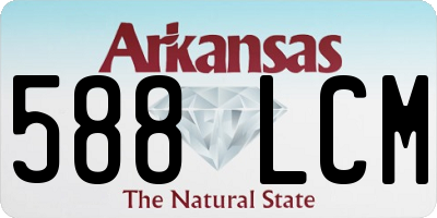 AR license plate 588LCM