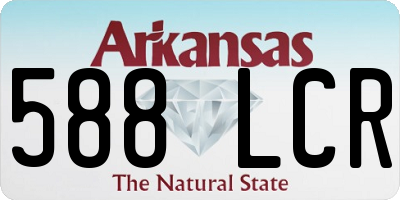 AR license plate 588LCR