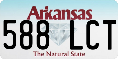 AR license plate 588LCT