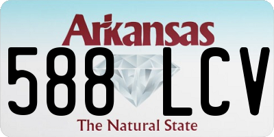 AR license plate 588LCV
