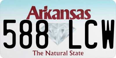 AR license plate 588LCW