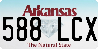 AR license plate 588LCX