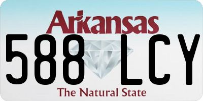 AR license plate 588LCY